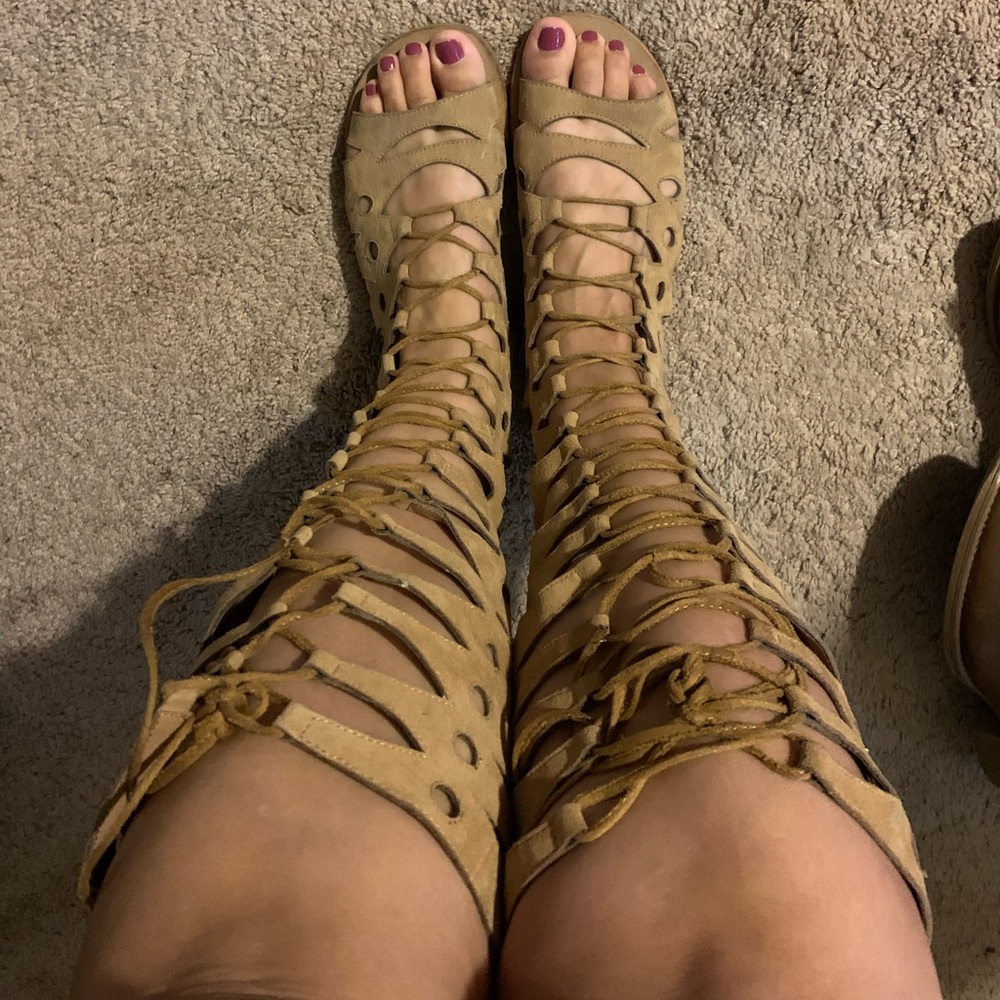 Jeffrey Campbell Rae Lace Up Gladiator Sandals